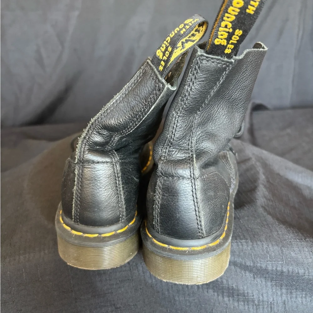 Dr. Martens Black Combat Boots - Picture 4 of 6